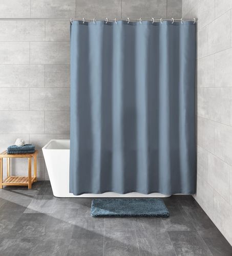 וילון פוליאסטר לאמבטיה Rica 180x200 - כחול ים Kleine wolke