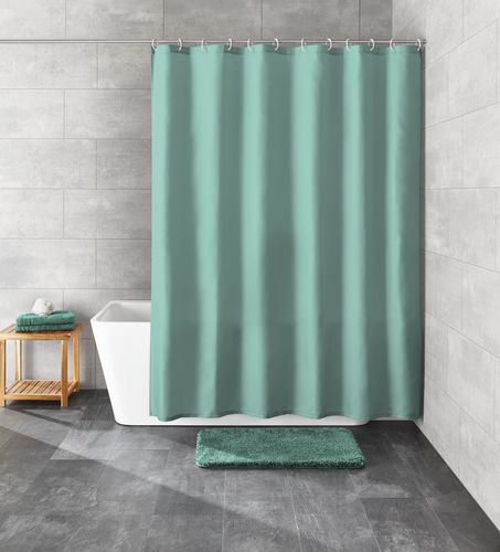 וילון פוליאסטר לאמבטיה Rica 180x200 - ירוק Kleine wolke