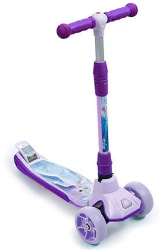 קורקינט לילדים 3 גלגלים מתקפל עם כידון מתכוונן - פרוזן סגול