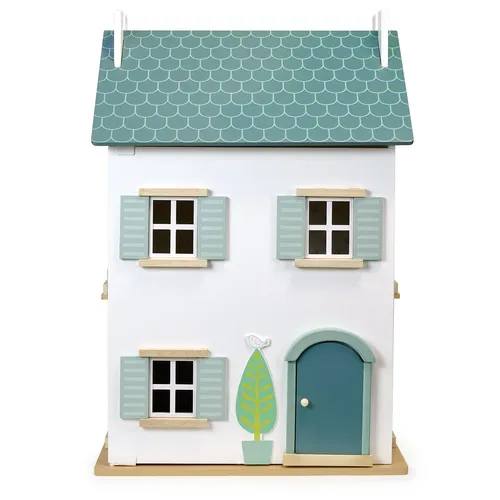 בית בובות נפתח מעץ לילדים Willow Dolls House עם 2 קומות ועליית גג