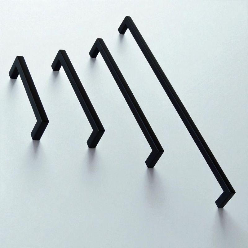 ידית מודרנית לרהוט דגם B1198 שחור מט