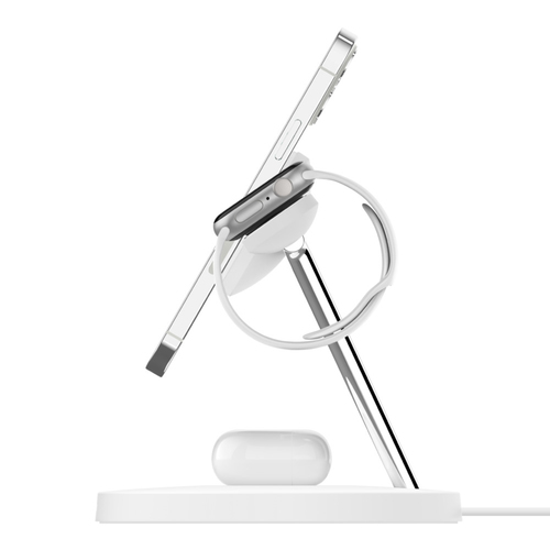 משטח טעינה אלחוטי 3-ב-1 עם MagSafe 15W דגם WIZ017 – מבית Belkin