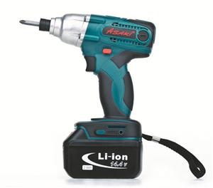 מברגת אימפקט 14.4V ליתיום כולל 2 סוללות ומטען במזוודה ASAKI
