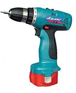 מברגה 12V דגם M כולל 2 סוללות ומטען במזוודה ASAKI