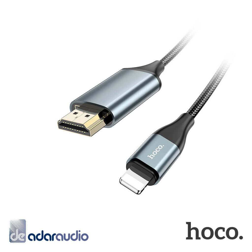 כבל Lightning זכר ל-HDMI זכר באורך 2 מטר HOCO