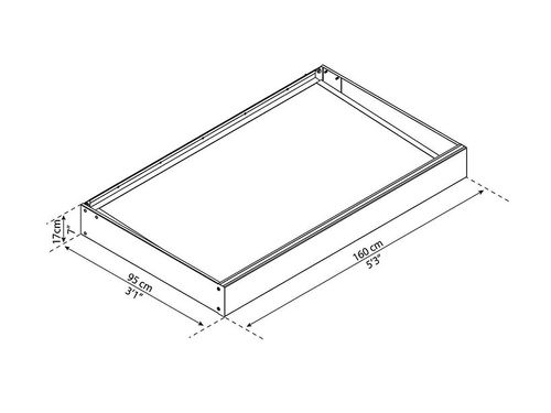 גגון Sophia אפור שקוף 1x1.6 מק