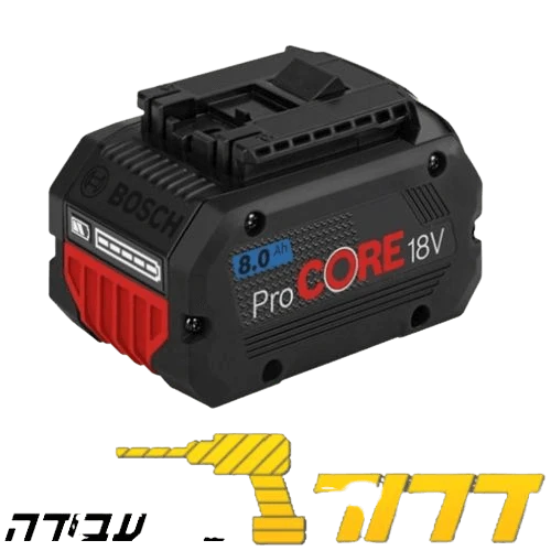סט נטען מקצועי 18V אימפקט רטיטה + פטישון + משחזת + 2 סוללות BOSCH 15990.L95 6Ah+8Ah