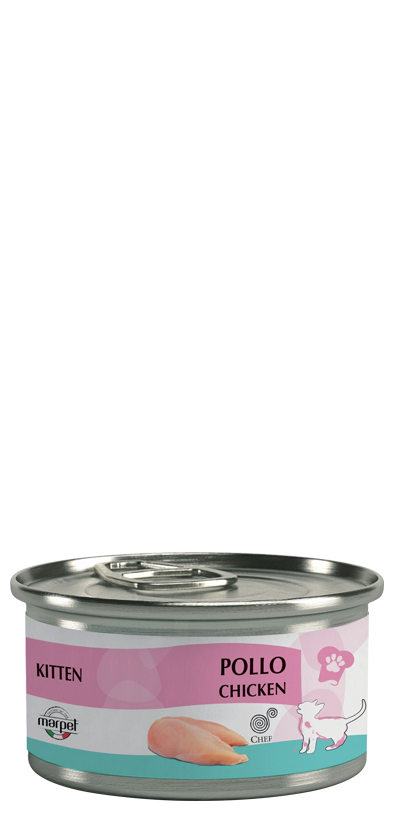 שף קיטן עוף - מעדן לגורי חתולים 80 גרם מרפט Chef