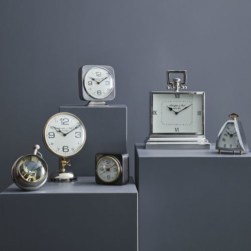 שעון משולש ידית עור שחור ISOSCALES Clock 