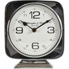 שעון שולחן מרובע רטרו ניקל  Vickery clock