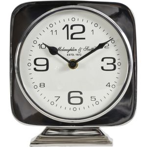 שעון שולחן מרובע רטרו ניקל  Vickery clock