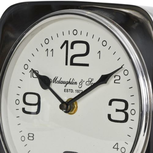שעון שולחן מרובע רטרו ניקל  Vickery clock