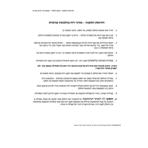 2012-2018 מגן רוח לרכב הונדה CRV תוצרת FARAD איטליה - קיט 4 חלקים הלבשה פנימית מקורית