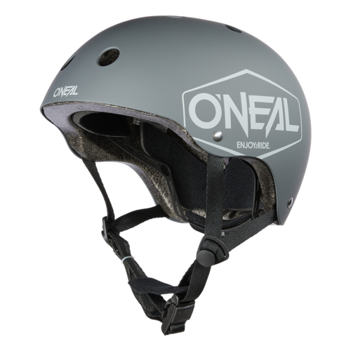 קסדת BMX אוניל DIRT LID HELMET ICON GRAY דגם 579 עם מעטפת ABS חזקה, סגירה מגנטית Fidlock ומערכת אוורור אופטימלית עם 11 פתחים לרכיבת אופניים בטוחה ונוחה