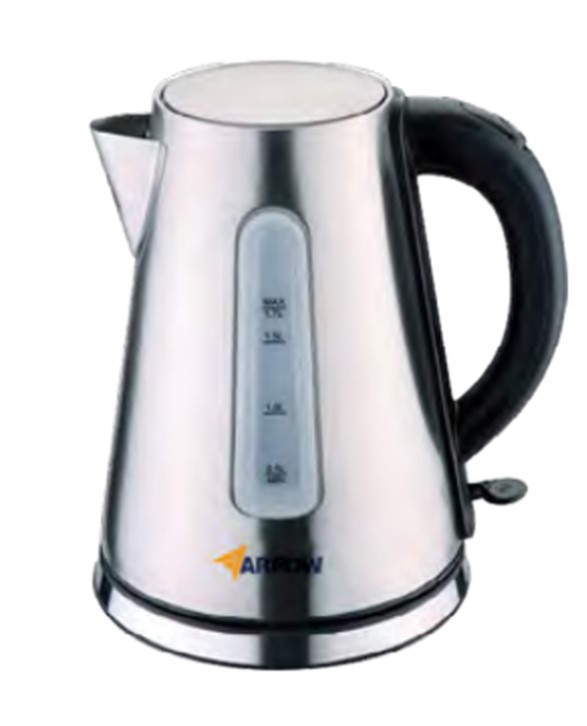 קומקום חשמלי נירוסטה 1.7 ליטר, 2000W