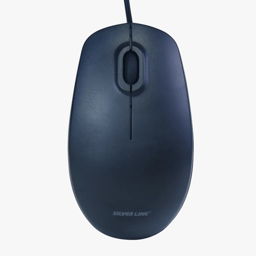 עכבר אופטי חוטי Silver Line OM190 USB - שחור