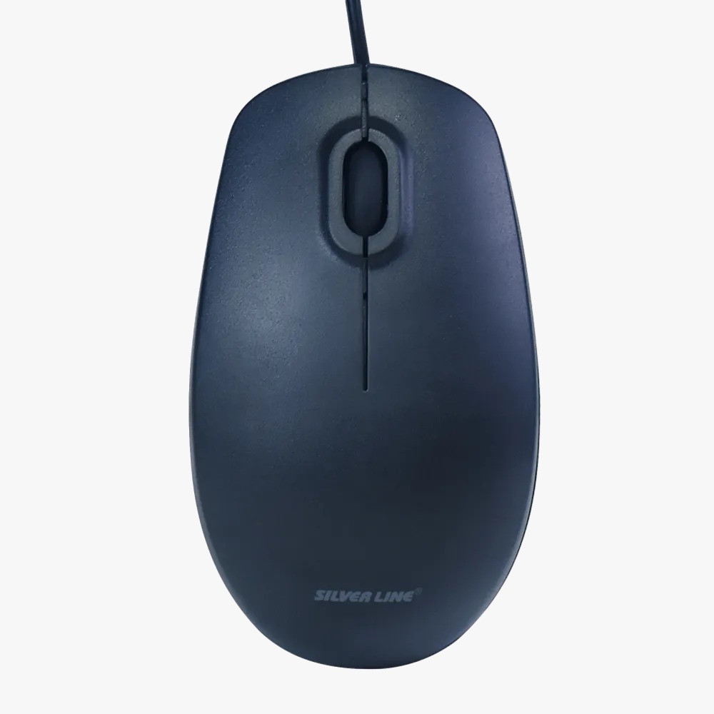 עכבר אופטי חוטי Silver Line OM190 USB - שחור