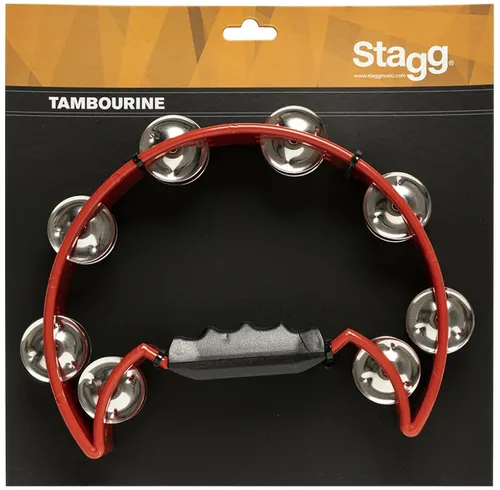 טמבורין חצי ירח בצבע אדום Stagg TAB-2 BL