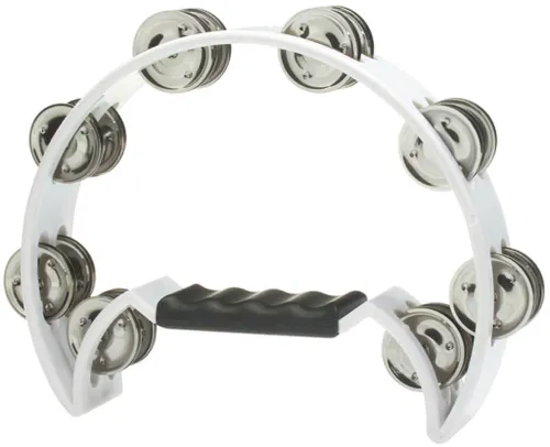 טמבורין חצי ירח בצבע לבן Stagg TAB-2 WH