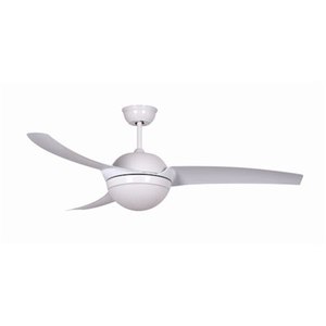 מאוורר תקרה "CCT 25W PARISLED 52 עם שלט-לבן semicom
