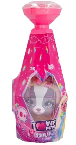 סדרת היהלום הנוצץ VIP Pets בובה בהפתעה בעלת שיער ארוך ונוצץ ומגוון אביזרים לעיצוב השיער 