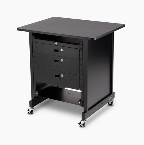 זוית נוספת On Stage WSR7500B Black Rack Cabinet