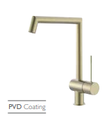 ברז מטבח מהודר מסדרת GAUDI בצבע Brushed Gold