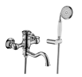 ברז סוללה לאמבטיה סדרת Antique בצבע Brushed Nickel