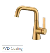 ברז נמוך מסדרת Martin בצבע Brushed Gold