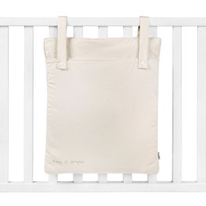 שק חיתולים לתליה על מיטה או עריסת תינוק 100% כותנה מסדרת KEEP IT SIMPLE - אבן