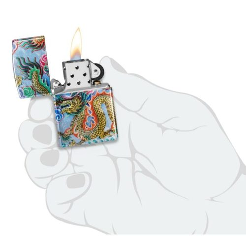 מצית זיפו דרקון 360° כותרת
