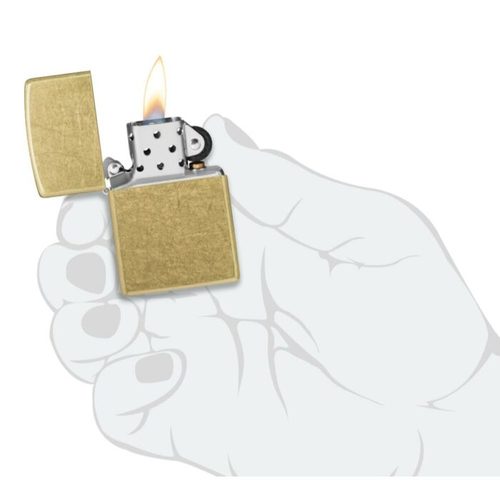 מצית זיפו זהב מוברש כותרת