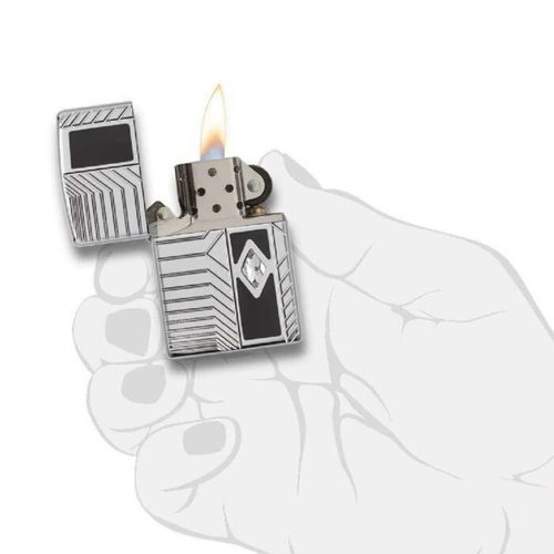 מצית זיפו אלגנטית, משובצת קריסטל ZIPPO