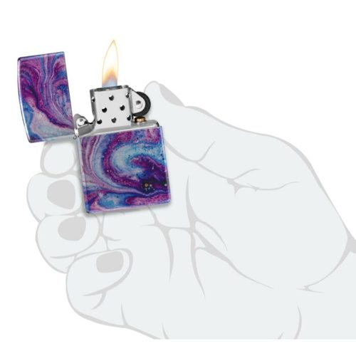 מצית זיפו ערפילית חלל סגולה (Nebula)כותרת