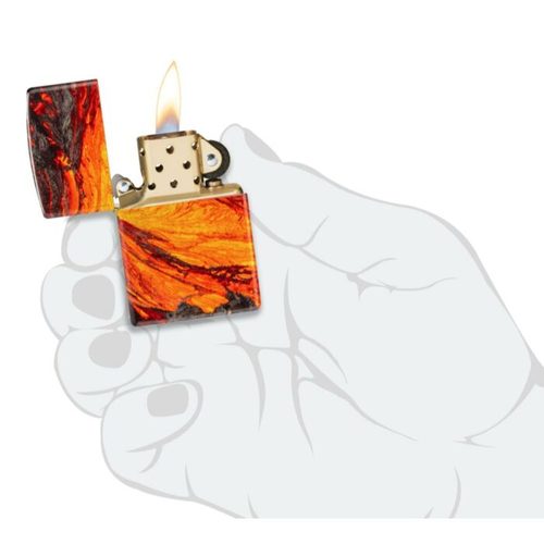 מצית זיפו לָבָה לוהט כותרת