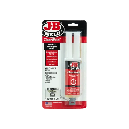 דבק אפוקסי דו רכיבי מהיר שקוף 5 דק JB WELD