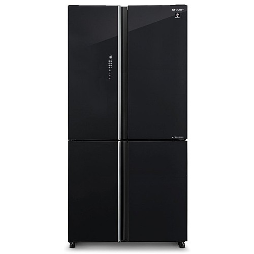 מקרר 4 דלתות זכוכית שחורה SHARP דגם SJ-8960BK