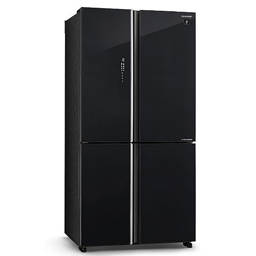 מקרר 4 דלתות זכוכית שחורה SHARP דגם SJ-8960BK