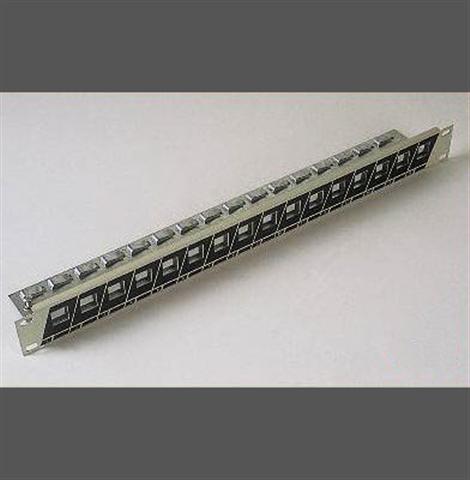 פנל רשת 16 כניסות 1U CAT5 ריק ללא שקעים - 9140
