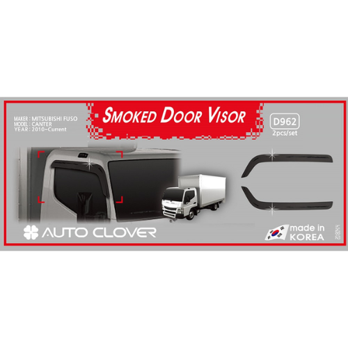 מגן רוח למשאית מיצובישי קנטר תוצרת AUTOCLOVER קוריאה - סט 2 חלקים הדבקה חיצונית