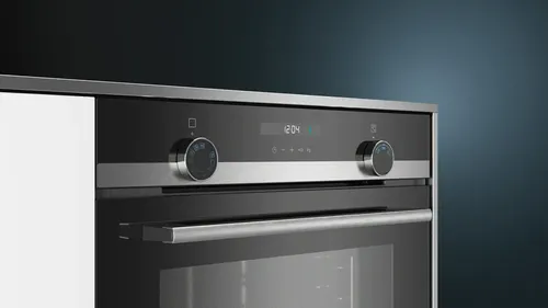 תנור בנוי 71 ליטר 7 תוכניות Siemens IQ500 HB537GBS1Y - שחור/נירוסטה