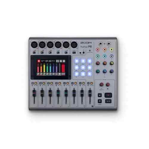 מיקסר הקלטה לפודקאסט Zoom PodTrak P8