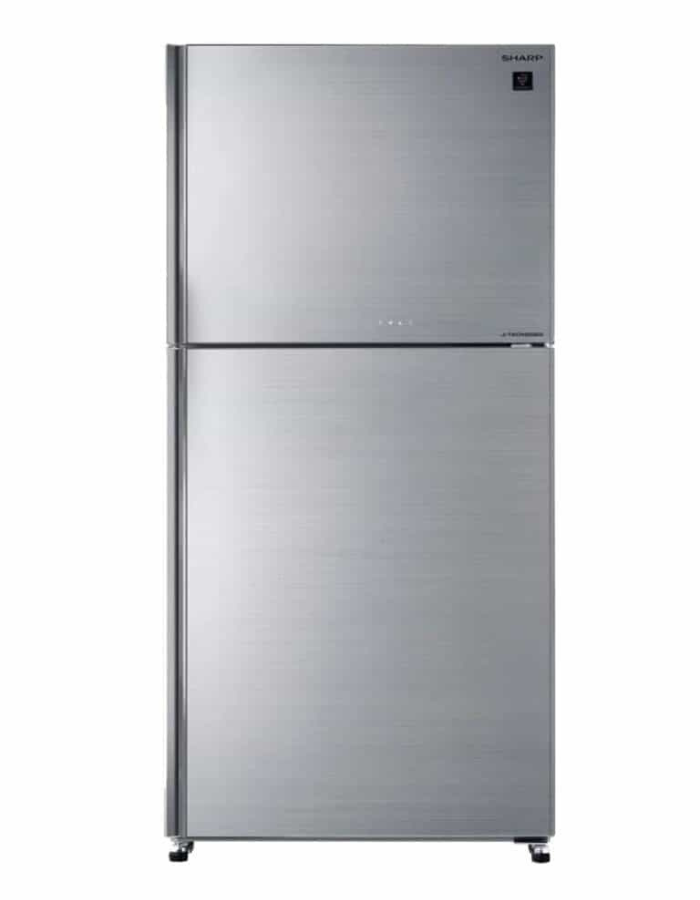 מקרר 2 דלתות מקפיא עליון 600 ליטר מבית SHARP דגם SJ-GV69G-SL גימור זכוכית כסופה