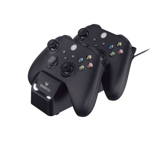 ערכת טעינה כפולה לבקרי XBOX מבית Sparkfox
