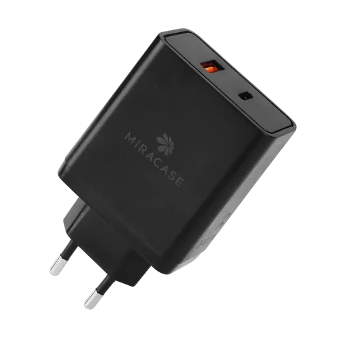 מטען קיר כפול מהיר 65W + כבל Type C מבית Miracase