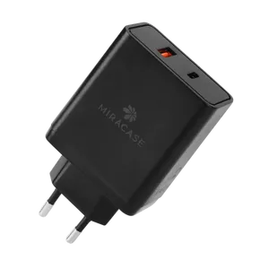 מטען קיר כפול מהיר 65W + כבל Type C מבית Miracase