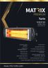 תנור חימום קיר 2200W מוגן מים Matrix Premium IP55 