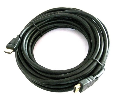 כבל HDMI ל HDMI באורך 10 מטר מוזהב.