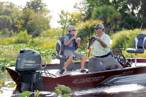 מנוע ימי לסירה ימית ימאה Yamaha F50HETL 50HP Long Shaft Outboard