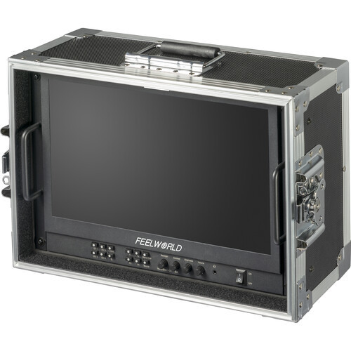 מוניטור 15.6 אינץ מסך מפוצל FeelWorld SEETEC SDI כולל מזוודת נשיאה